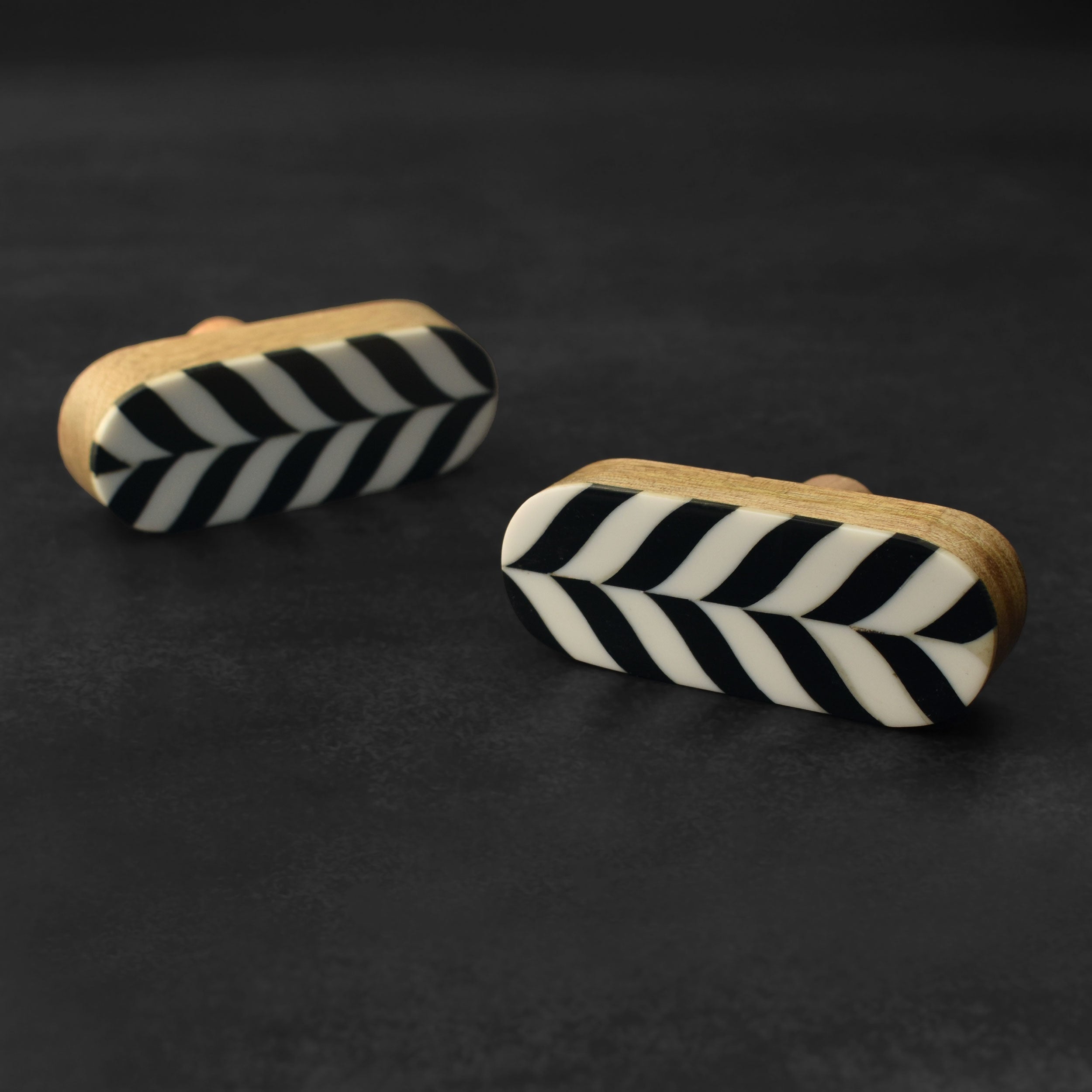 Black And White Chevron Wardrobe Cabinet Pull Handle