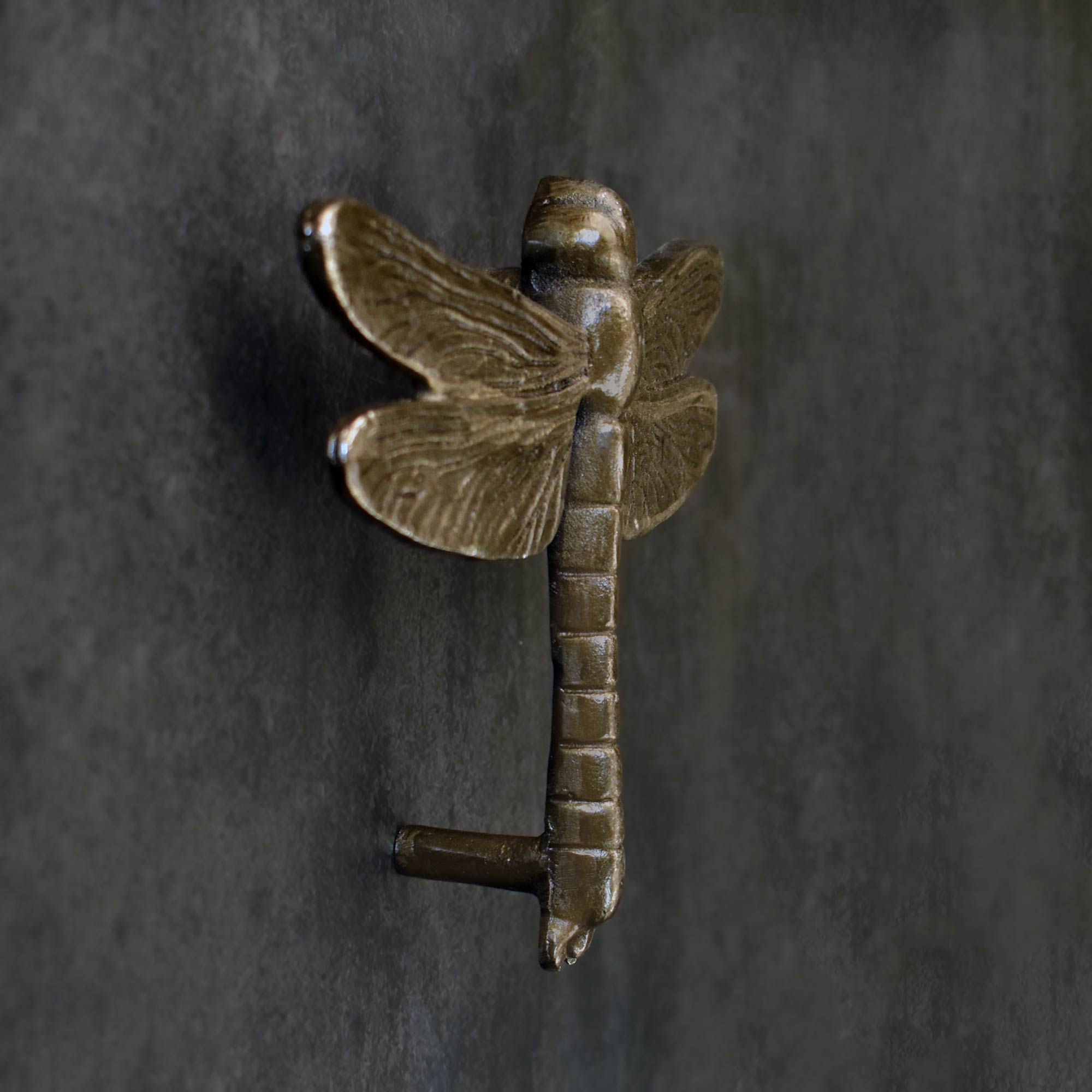 antique dragonfly door handle