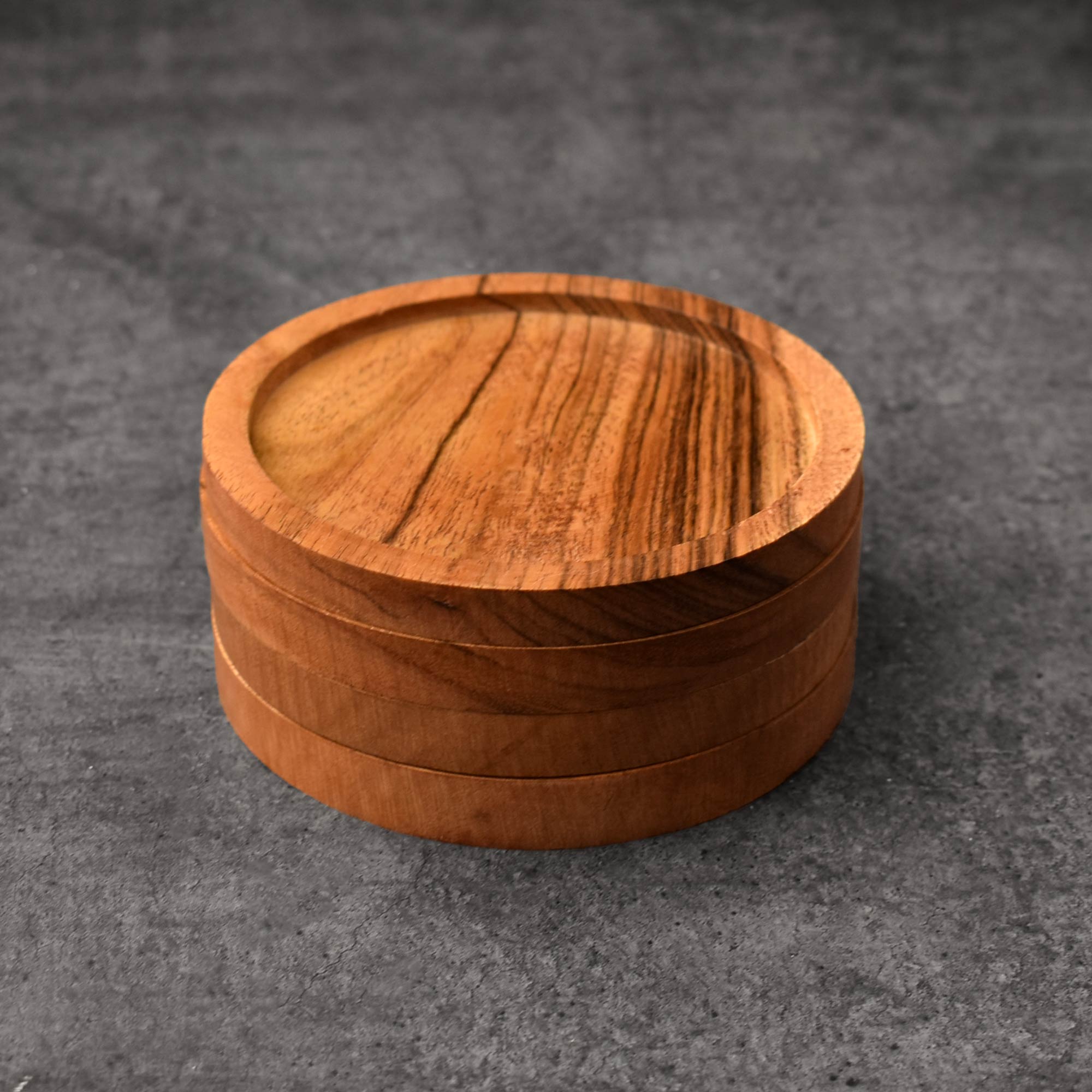 Callista Wood Coasters Set of 4