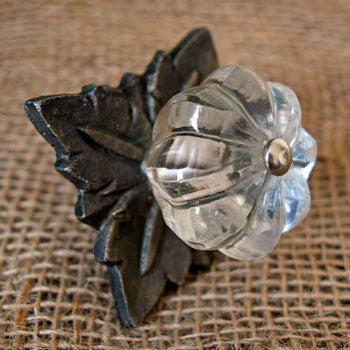 Feldberg Wedged Glass Cabinet Door Knob and Pull