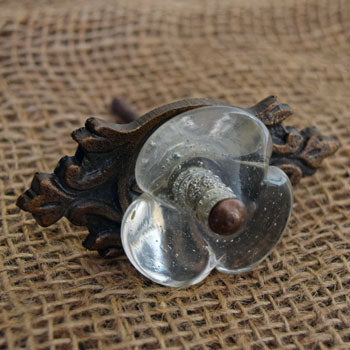 Etna Clear Glass Cabinet Door Knob and Pull