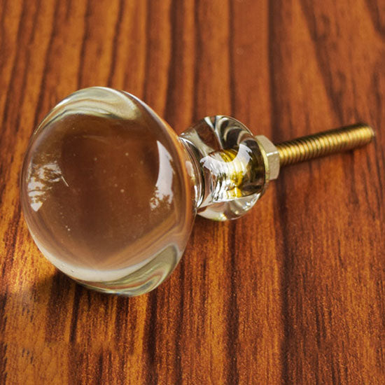 Astro Clear Glass Dresser Cabinet Knob and Pull