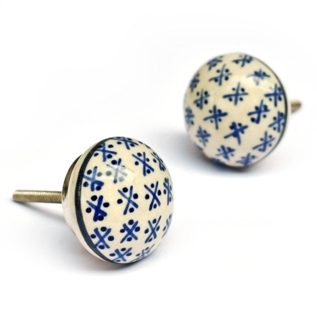 Bluebells Ceramic Cupboard and Cabinet Door Knob