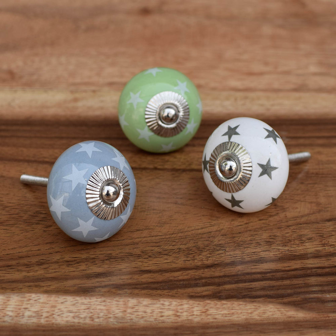 Starry Starry Night Round Ceramic Cabinet Drawer Knob