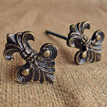 Haussmann Fleur De Lis Metal Knob
