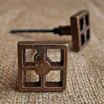 Noren Square Cabinet Dresser Knob and Pull