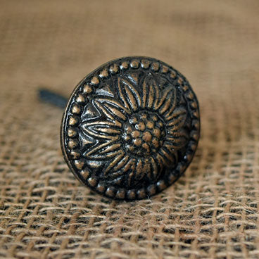 Verbena Antique Metal Drawer Knob