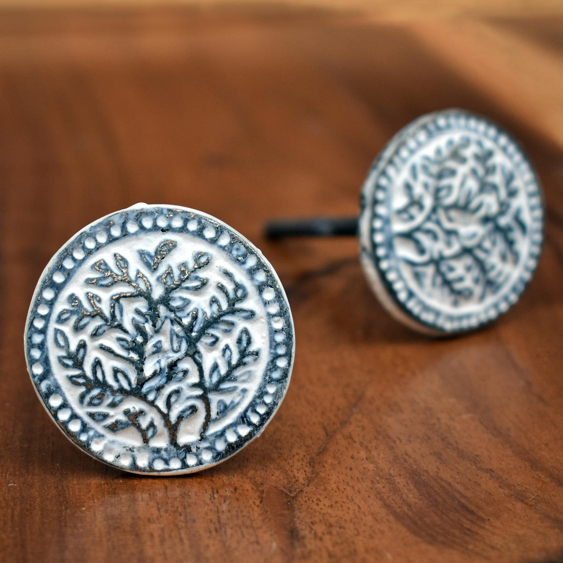 Fernleaf Shabby Chic Round Cabinet Drawer Knob