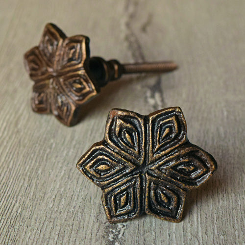 antique flower knob for cabinets