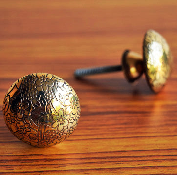 Brahms Brass Cabinet Drawer Knob