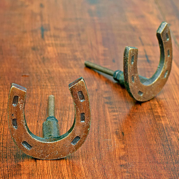 Secretariat Horseshoe Cupboard Drawer Knob