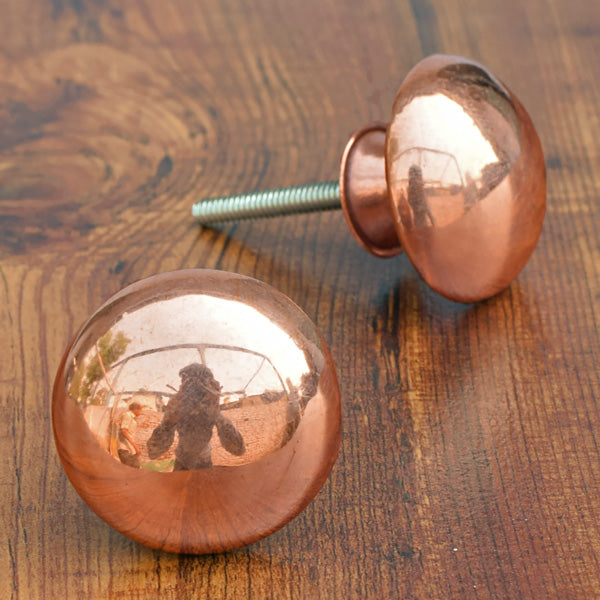Classic Round Copper Drawer Knob