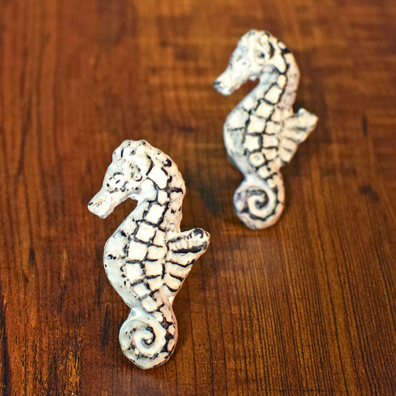 Finley Shabby Chic Seahorse Cabinet Drawer Knob