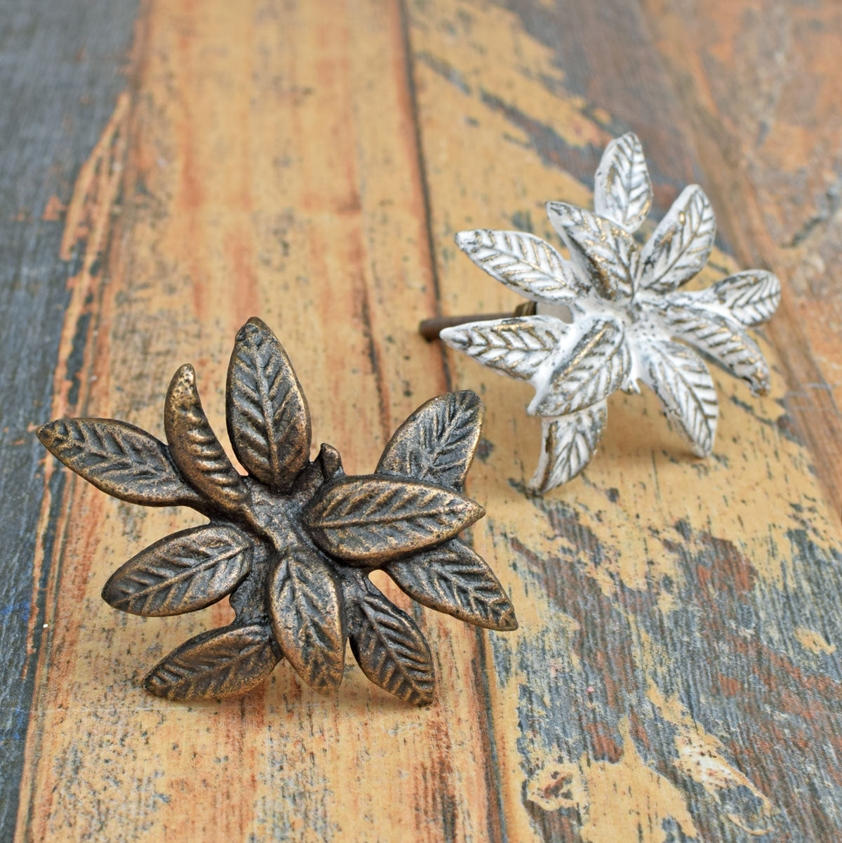 metal flower cabinet drawer knobs