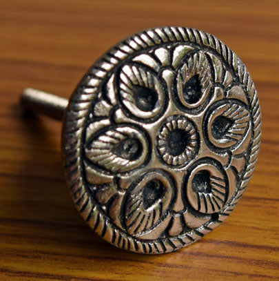 Alankar Silver Cupboard Drawer Knob