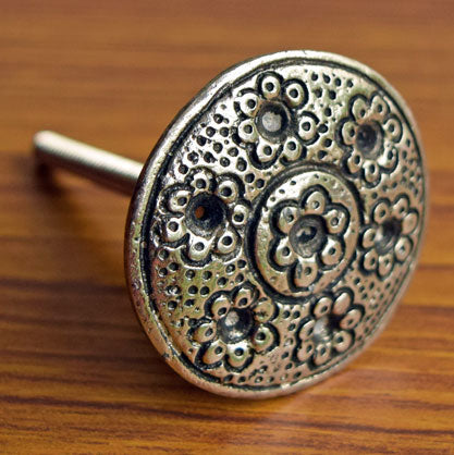 Jyoti Silver Cupboard Drawer Knob