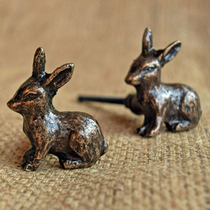 Cinnamon The Rabbit Metal Drawer Knob