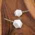 white stone diamond cabinet knob
