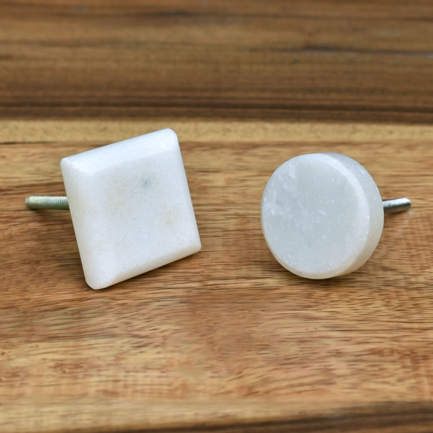 white stone kitchen cabinet knob
