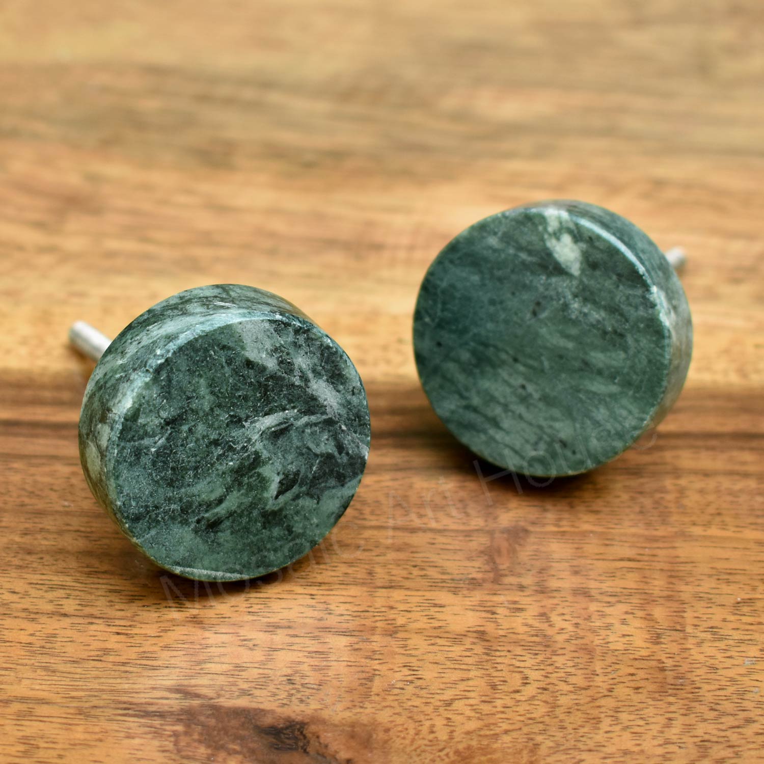 Jade Round Granite Kitchen Cabinet Drawer Knob