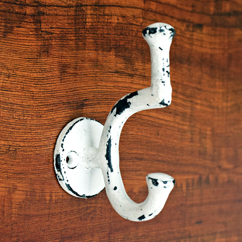 Lille Shabby Chic Iron Coat and Towel Wall Hook