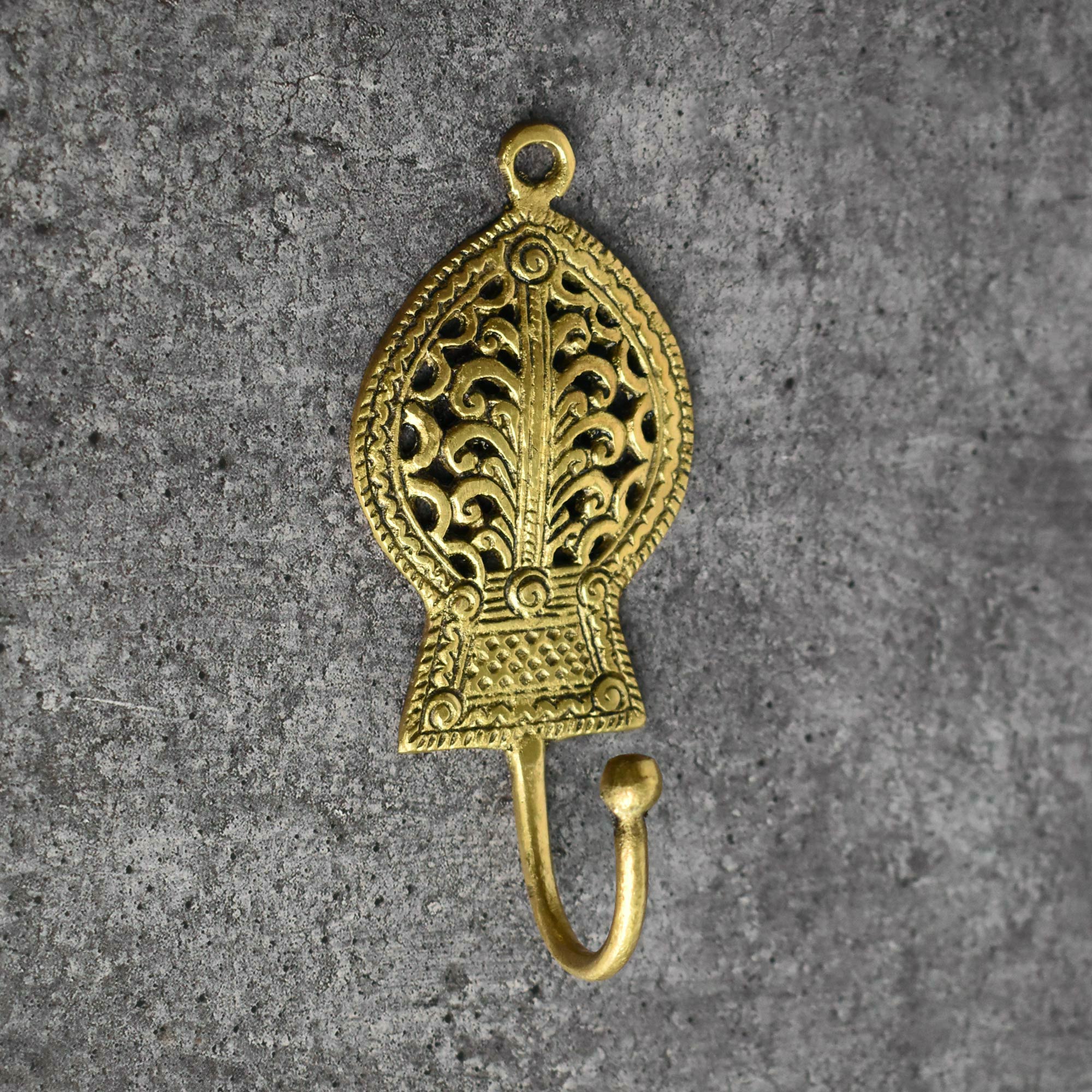 Tajo Solid Brass Coat and Towel Wall Hook Keys Hanger