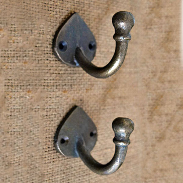 Neville Cast Iron Coat and Towel Wall Hook