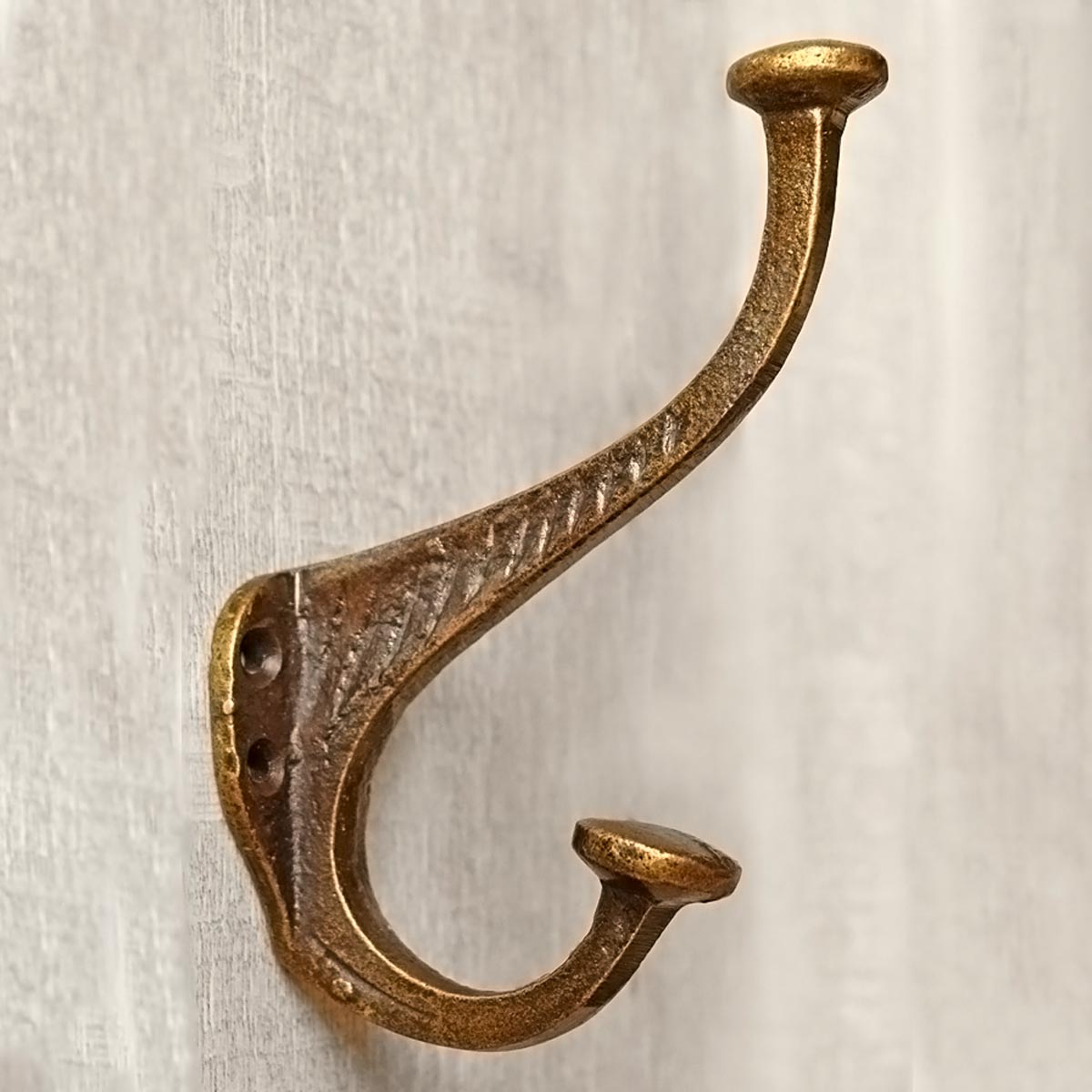 Theo Cast Iron Coat and Towel Wall Hook