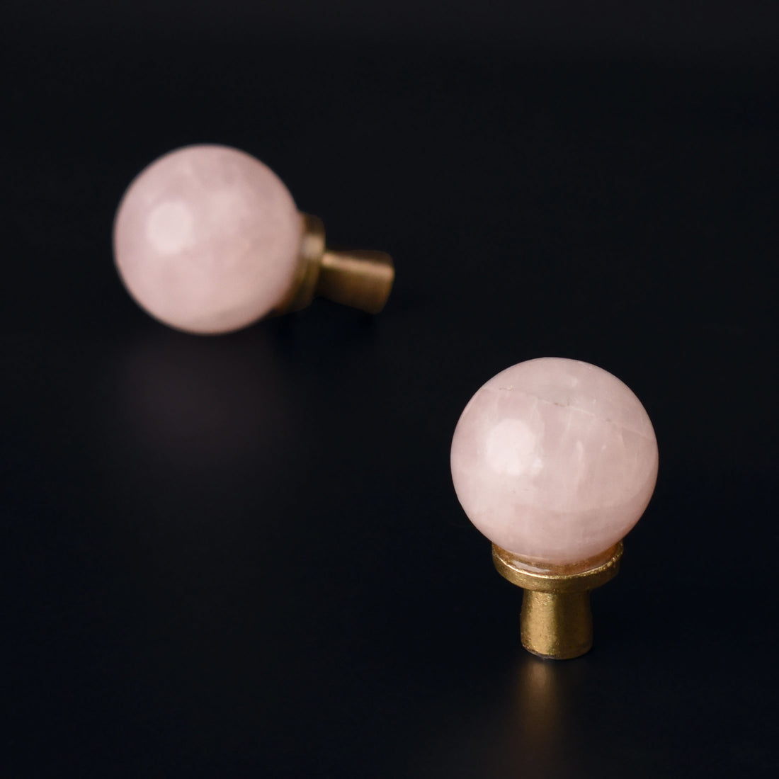 Bellarose Rose Quartz Cabinet Drawer Knob