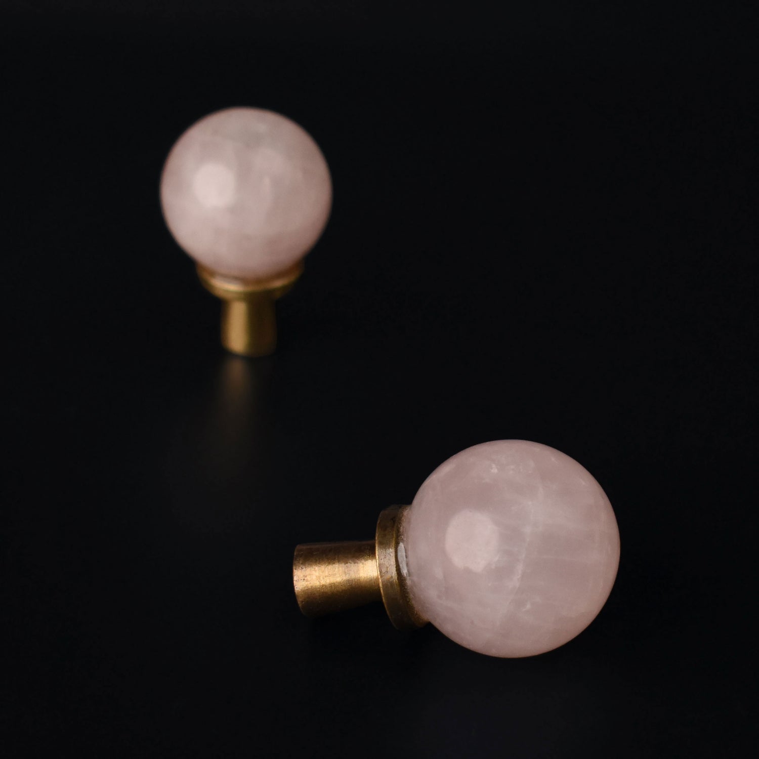 Bellarose Rose Quartz Cabinet Drawer Knob