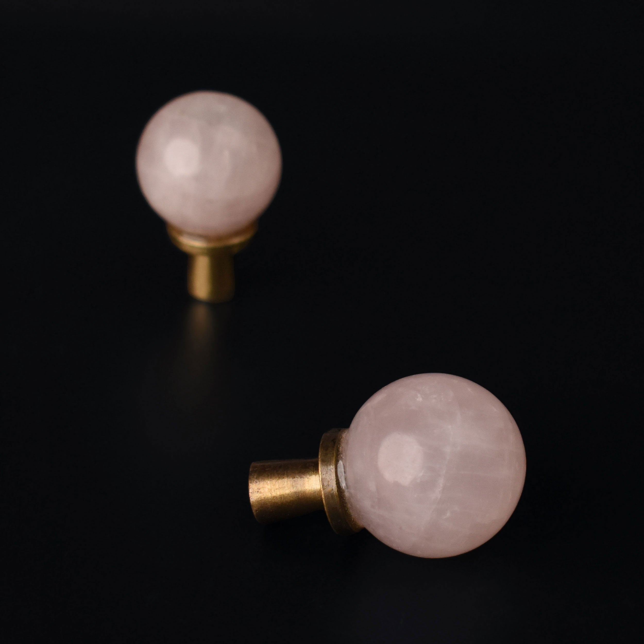 Bellarose Rose Quartz Cabinet Drawer Knob