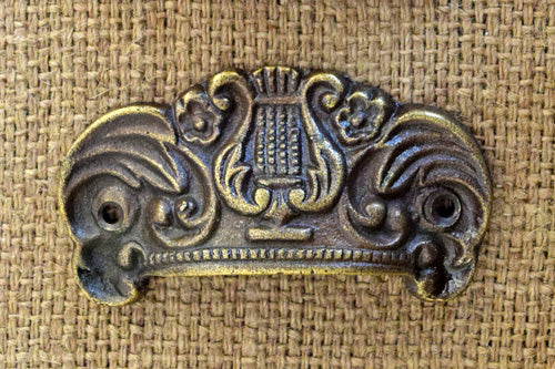 antique metal dresser pull