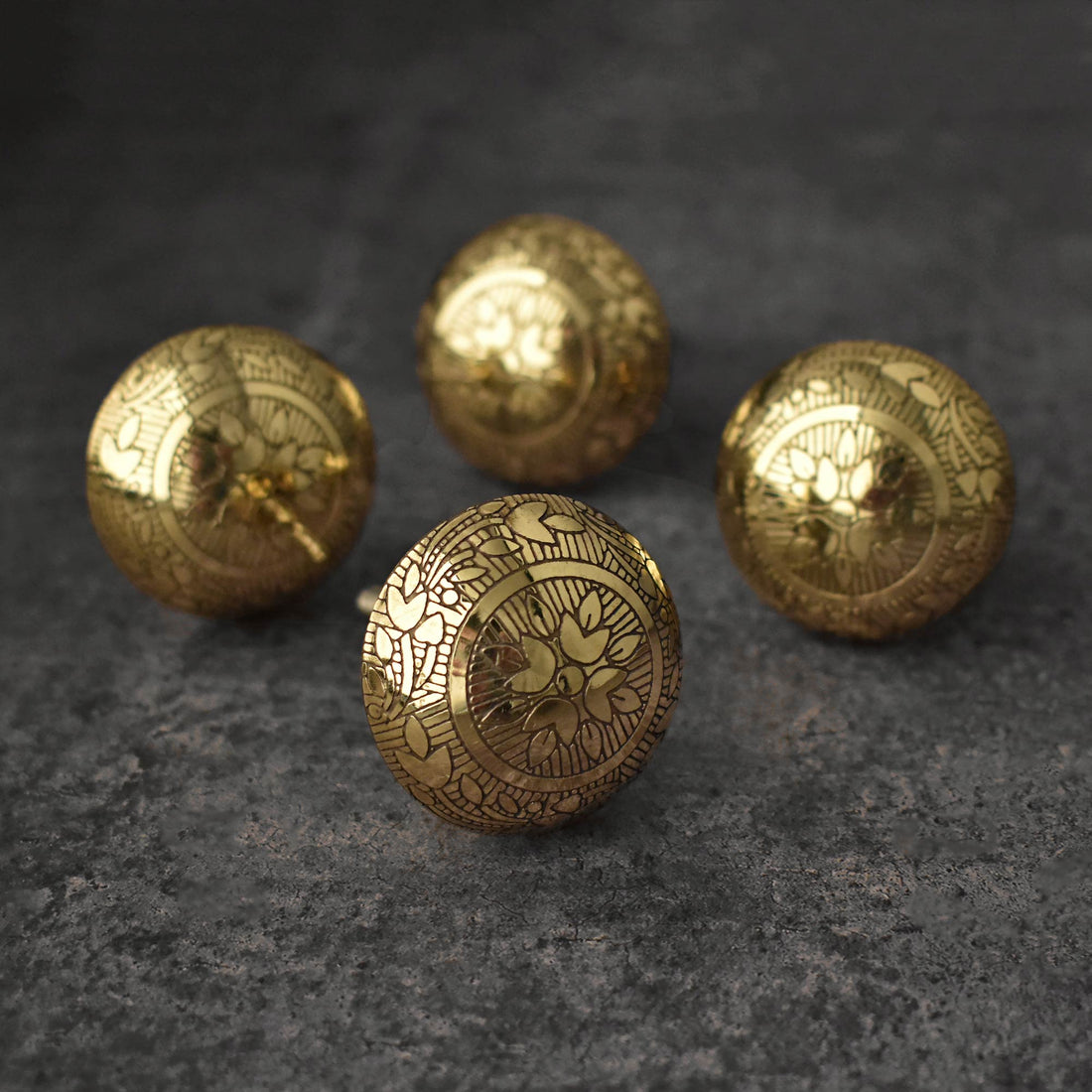 round brass cabinet knob