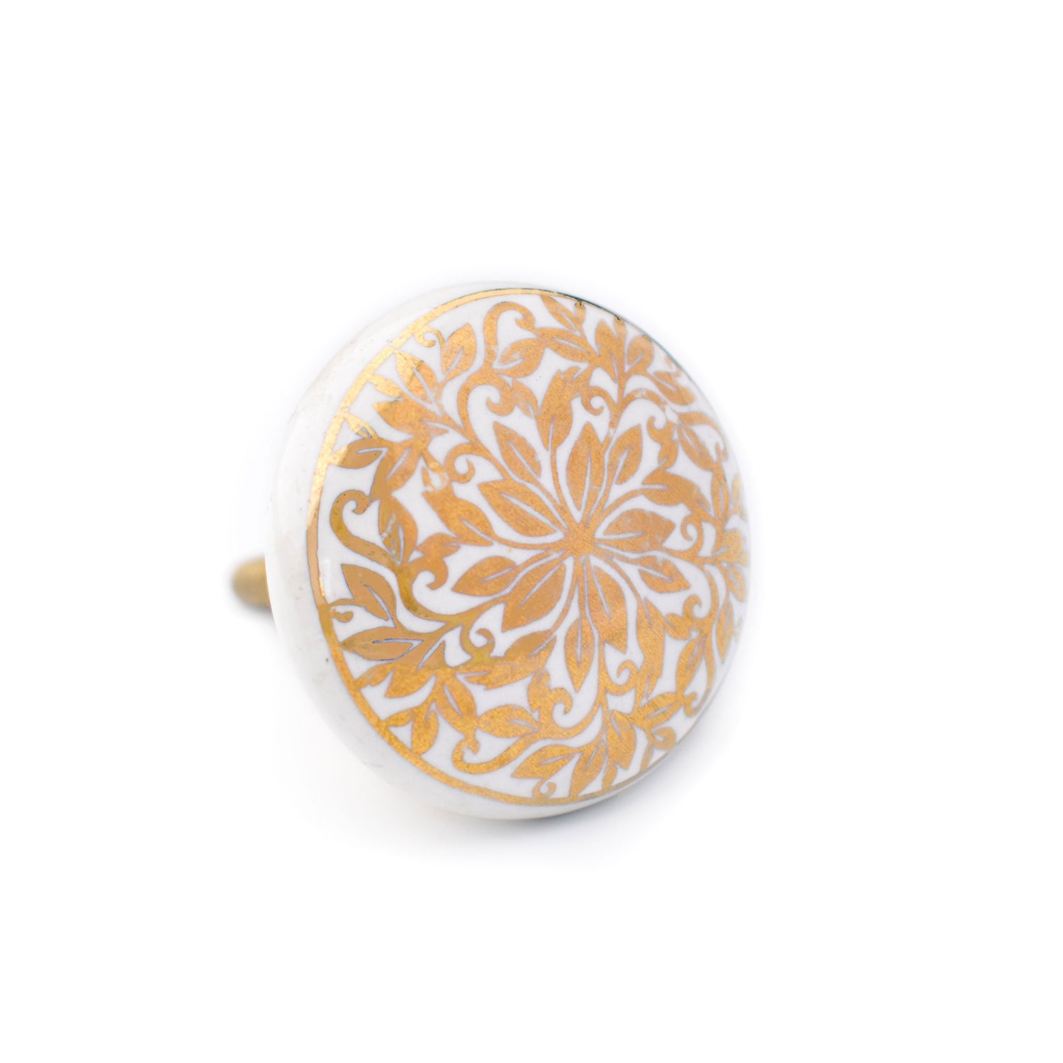 ceramic gold drawer knob