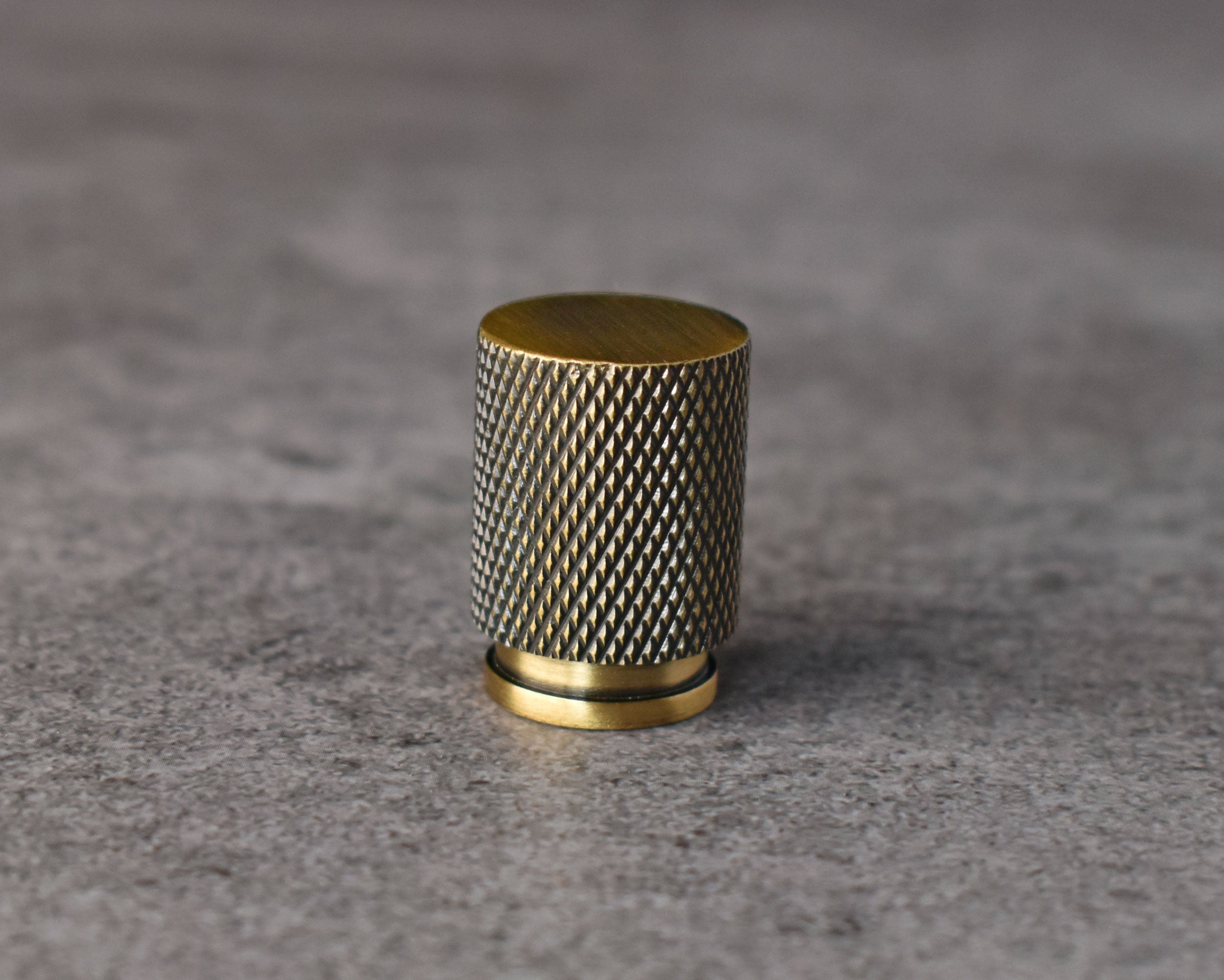 Cyril Solid Brass Knurled Cabinet Dresser Knob