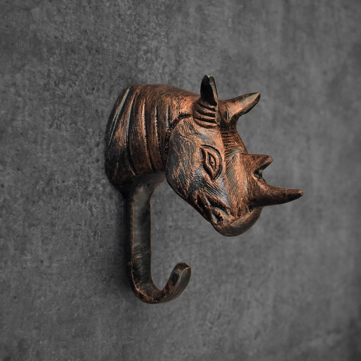 antique animal coat and wall hook