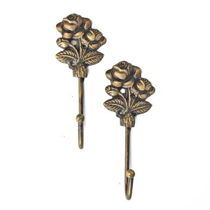 flower shaped antique wall hook