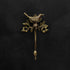 Antique brass coat and wall hook