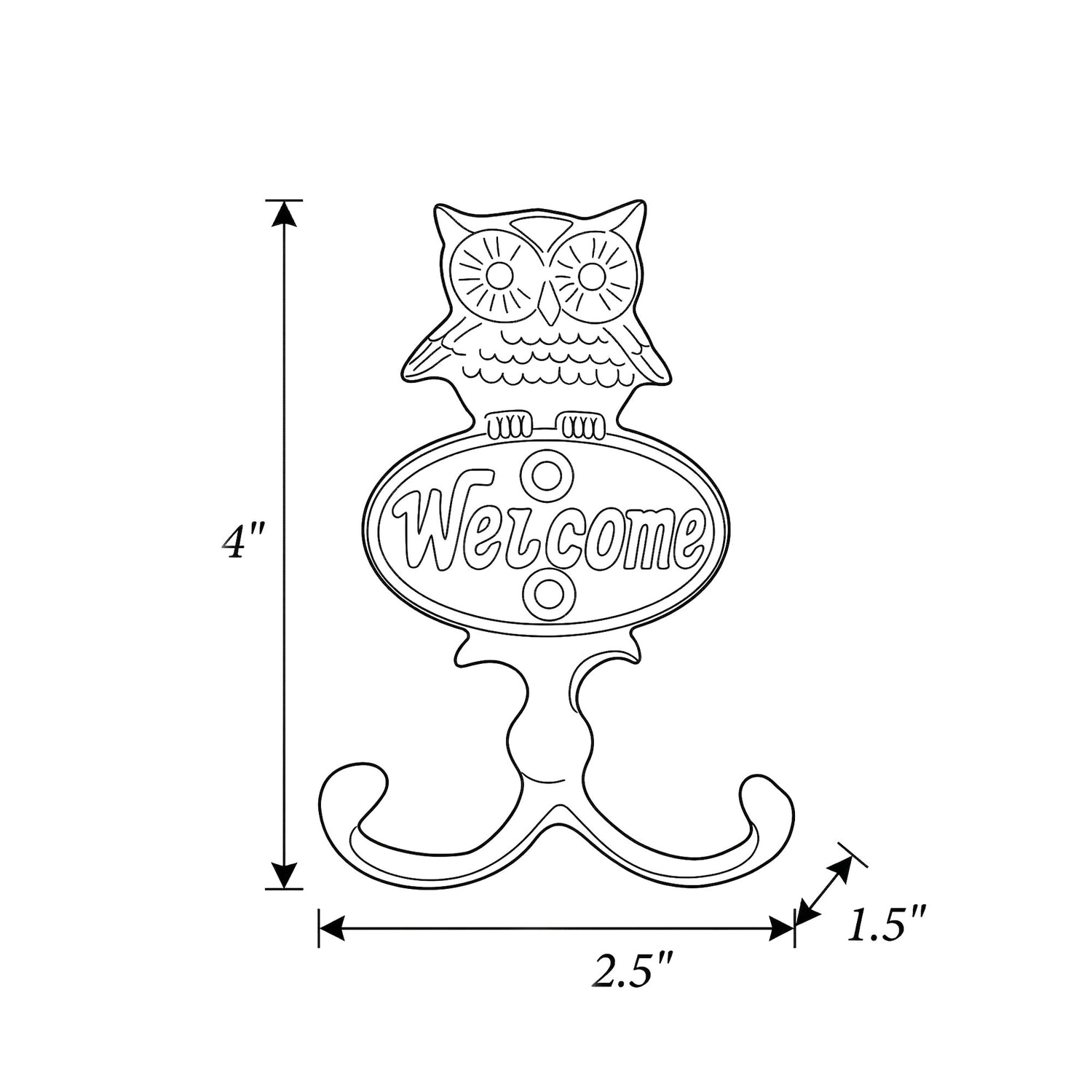 Lykke Owl Wall Hook Keys Hanger Hook