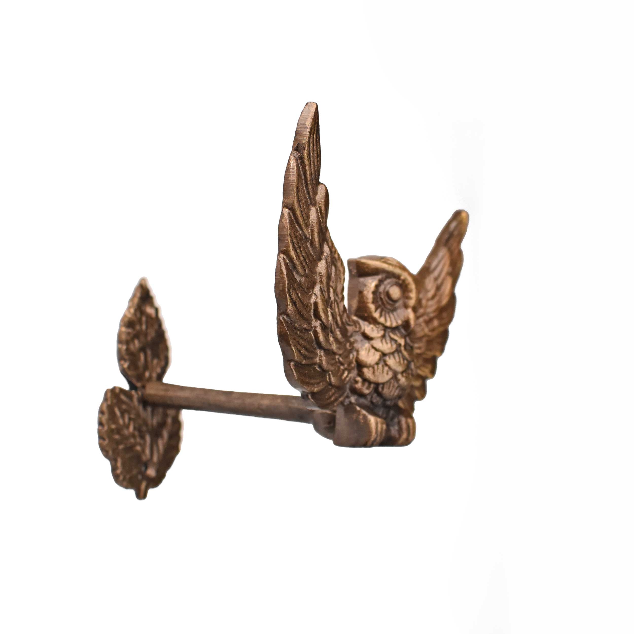 Alba Antique Owl Curtain Holdback Hook