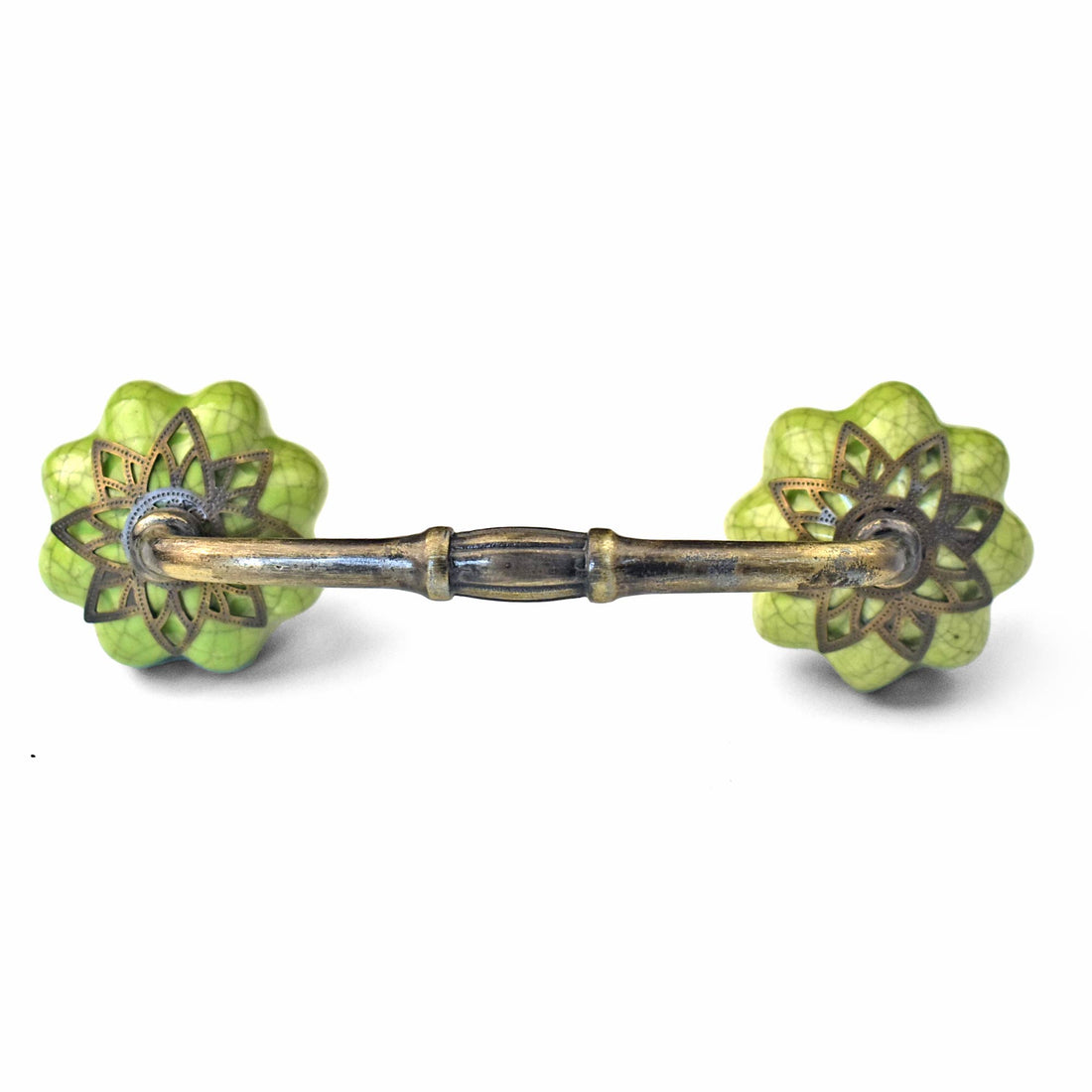 Shibori Filigree Ceramic Knob Antique Cupboard Door Handle