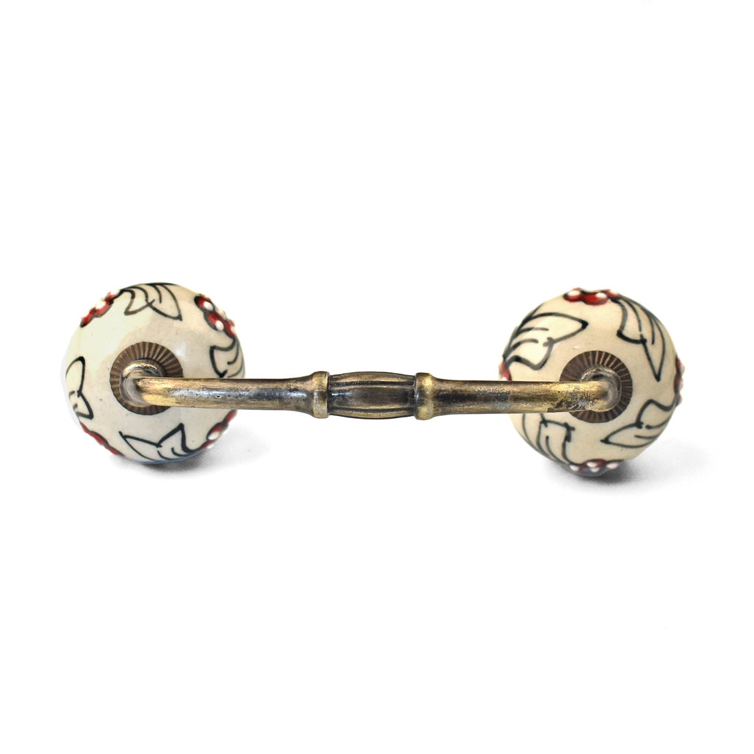 Suzani Floral Ceramic Knob Antique Cupboard Door Handle