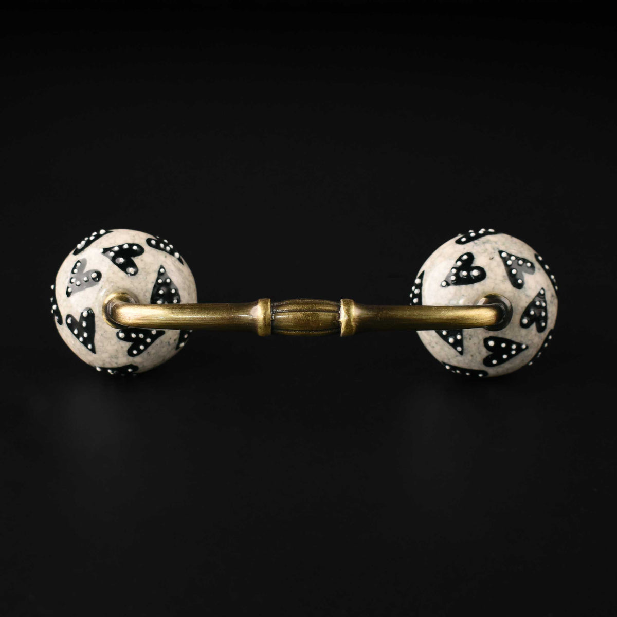 Mysore Floral Ceramic Knob Antique Cabinet Door Handle