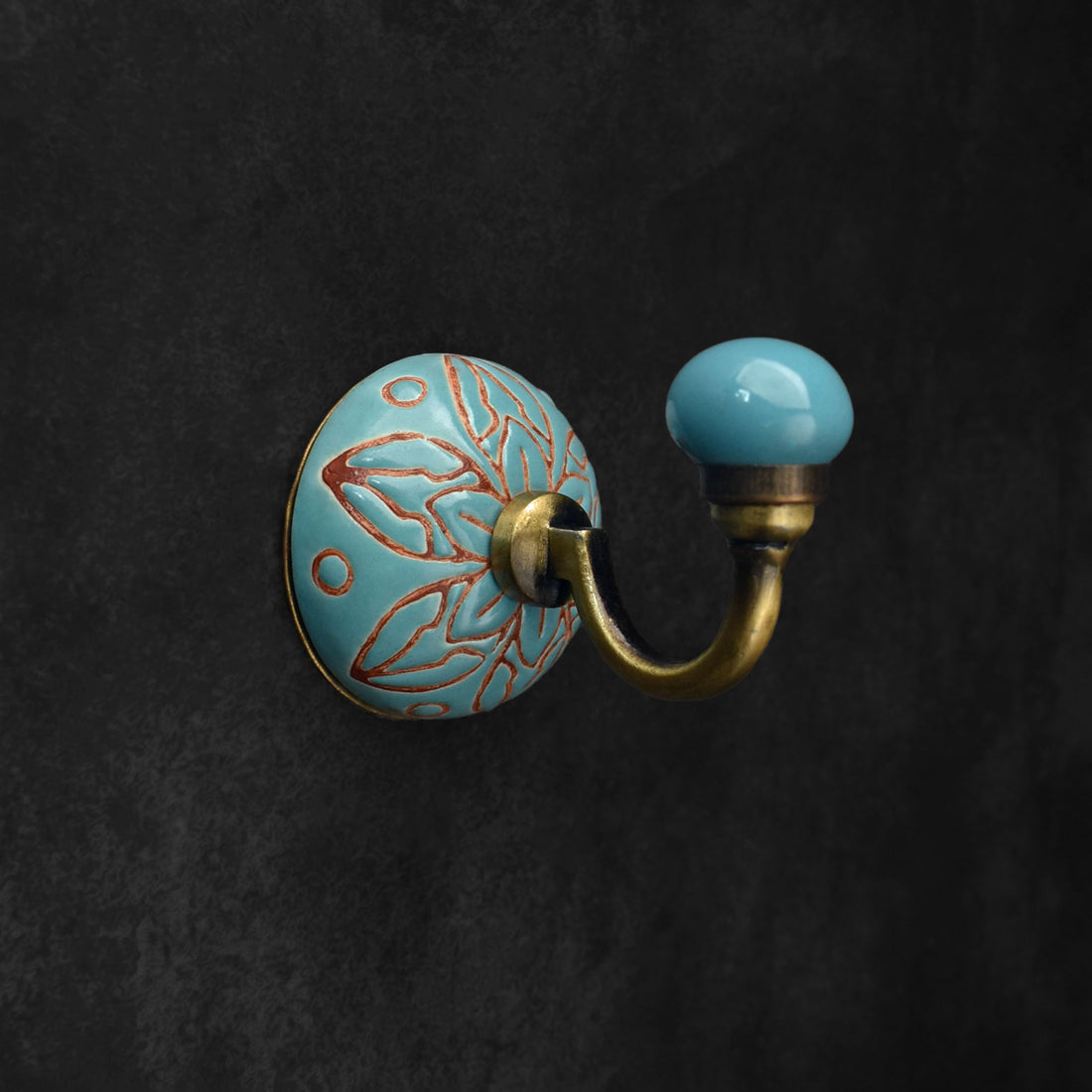 Hampstead Ceramic Coat Wall Hook and Keys Hanger