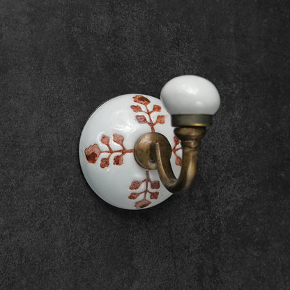 Rye Ceramic Coat Wall Hook and Keys Hanger