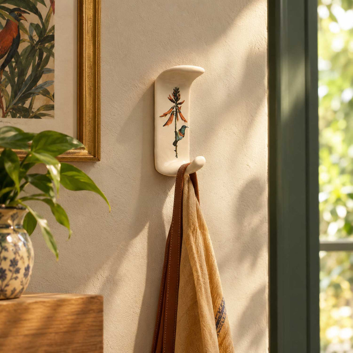 Vanika Ceramic Adhesive Wall Hook and Hanger