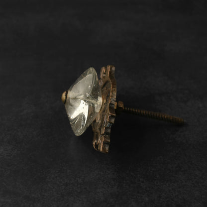 Etna Clear Glass Cabinet Door Knob and Pull