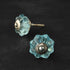 blue glass drawer knobs