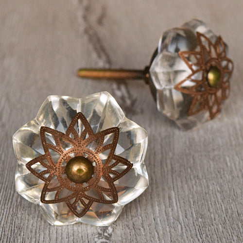 antique glass knob pull cabinet hardware