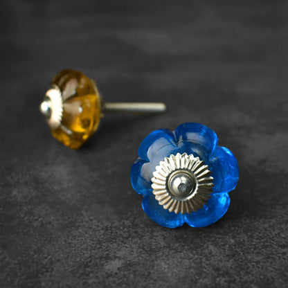 melon glass knobs